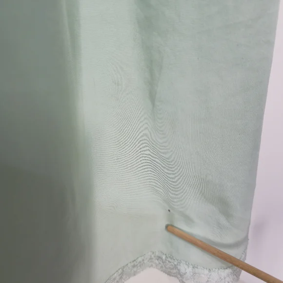 Vintage Shadowline Green Embroidered Sleeveless Nightgown Medium *NEVER WORN - Picture 8 of 9